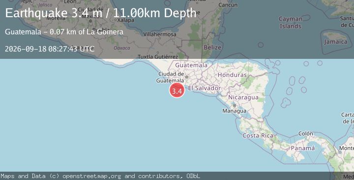 Map of OFFSHORE GUATEMALA