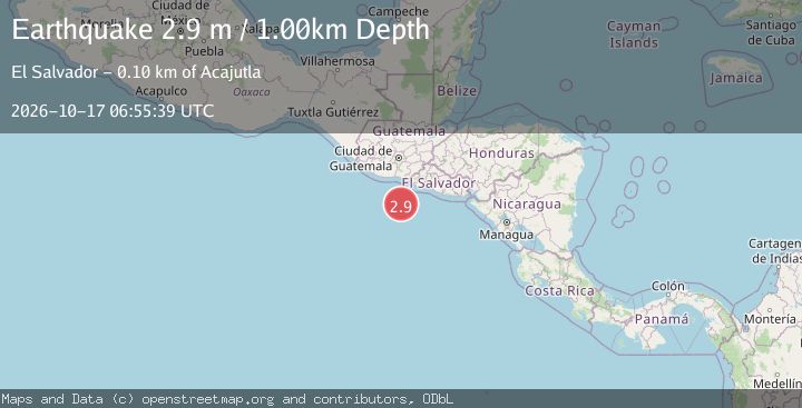 Map of OFFSHORE EL SALVADOR