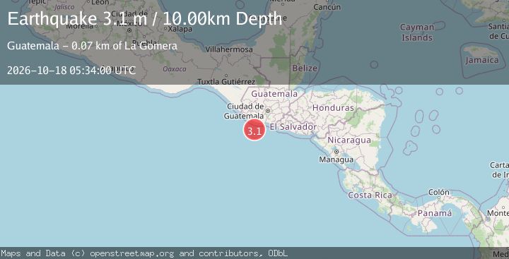 Map of OFFSHORE GUATEMALA