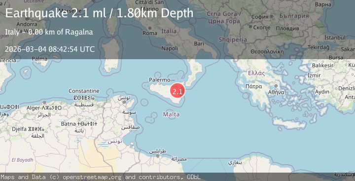 Map of SICILY, ITALY