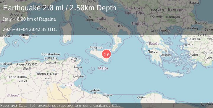 Map of SICILY, ITALY