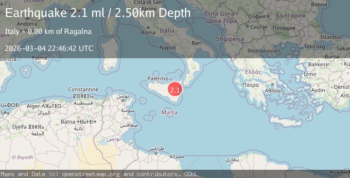 Map of SICILY, ITALY