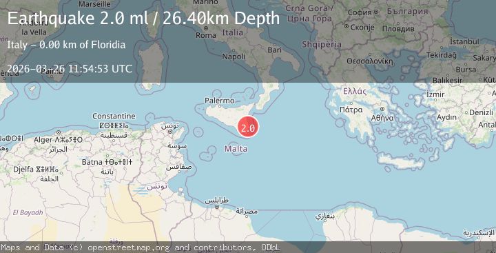 Map of SICILY, ITALY