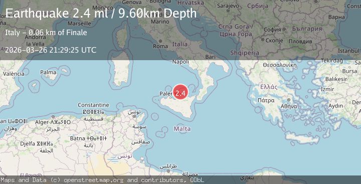 Map of SICILY, ITALY