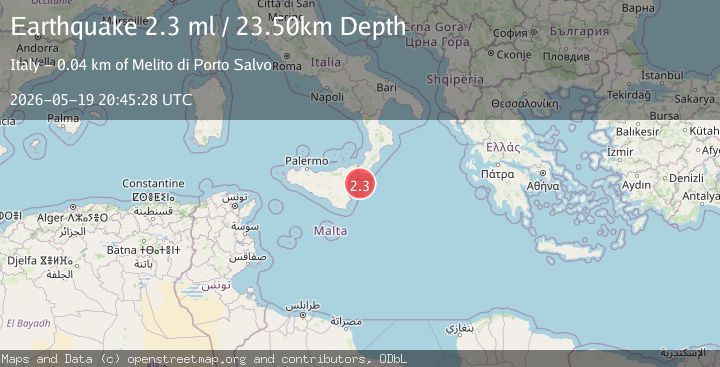 Map of SICILY, ITALY