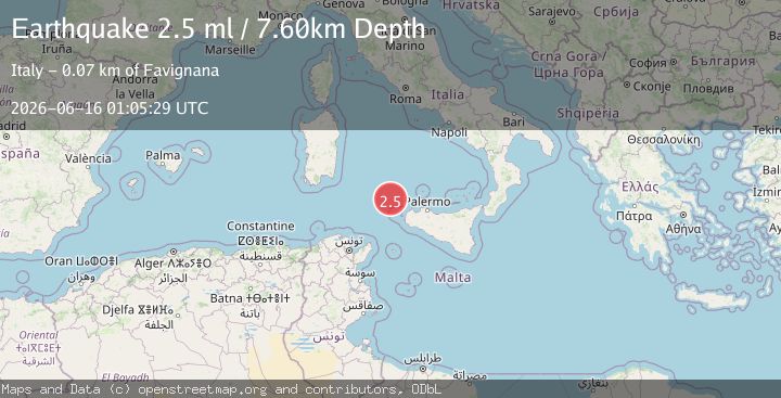 Map of SICILY, ITALY