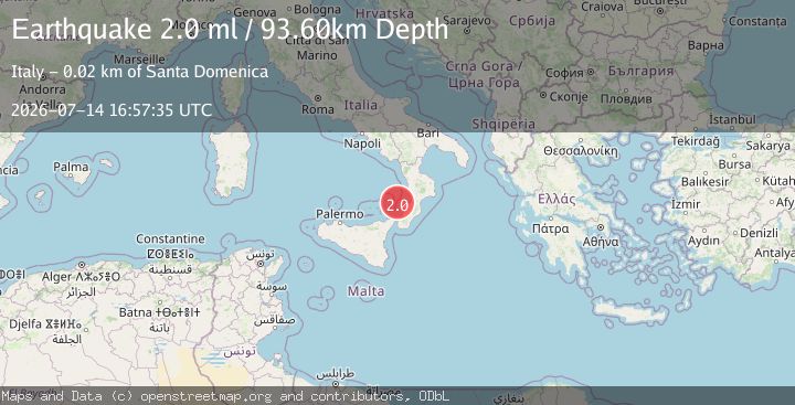Map of SICILY, ITALY