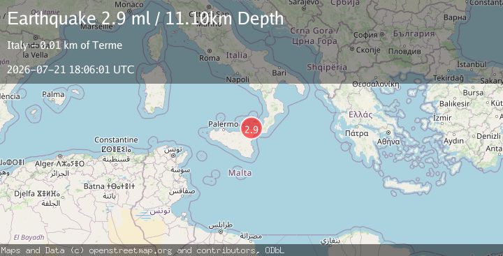Map of SICILY, ITALY