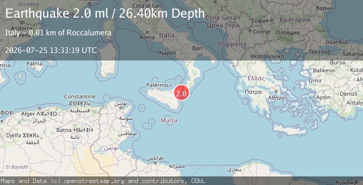 Map of SICILY, ITALY