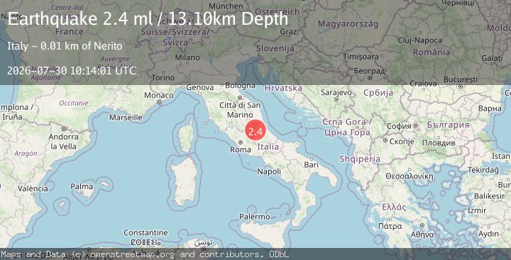 Map of CENTRAL ITALY
