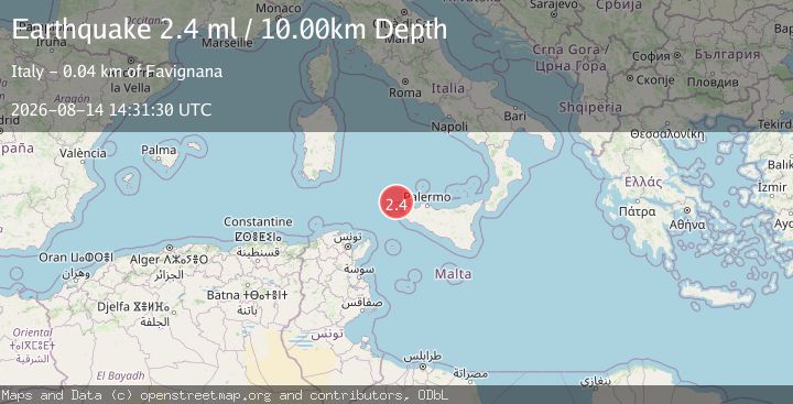 Map of SICILY, ITALY