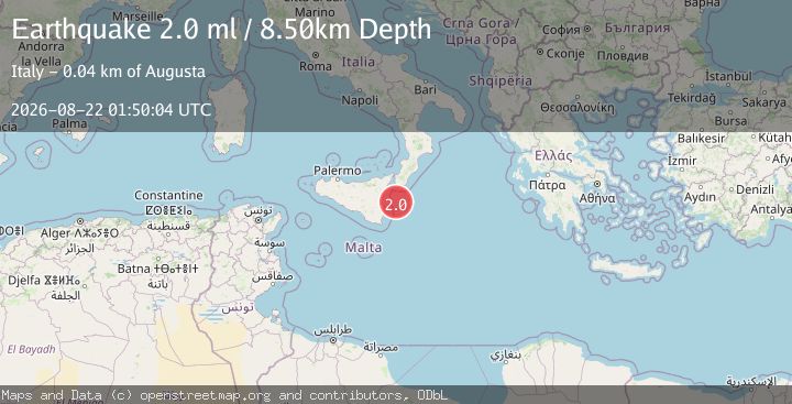 Map of SICILY, ITALY