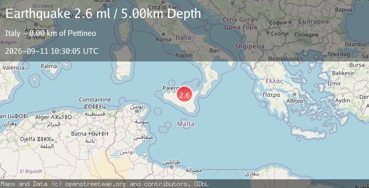 Map of SICILY, ITALY