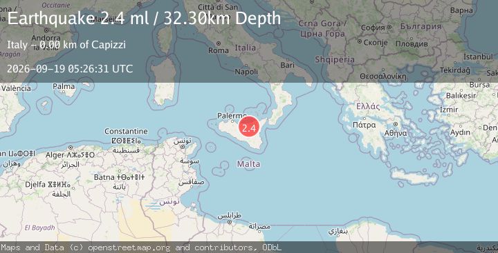 Map of SICILY, ITALY
