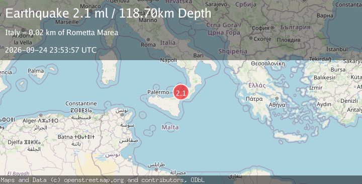 Map of SICILY, ITALY