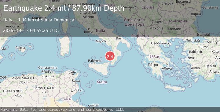 Map of SICILY, ITALY