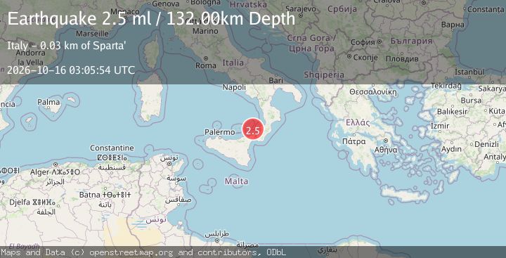 Map of SICILY, ITALY