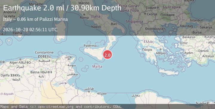 Map of SICILY, ITALY