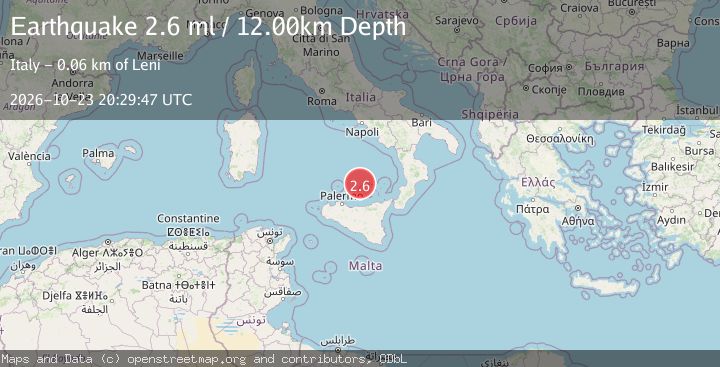 Map of SICILY, ITALY