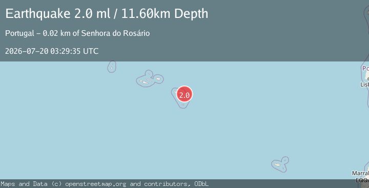Map of AZORES ISLANDS REGION