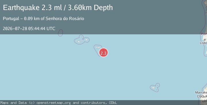 Map of AZORES ISLANDS REGION