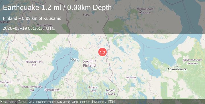 Map of FINLAND-RUSSIA BORDER REGION