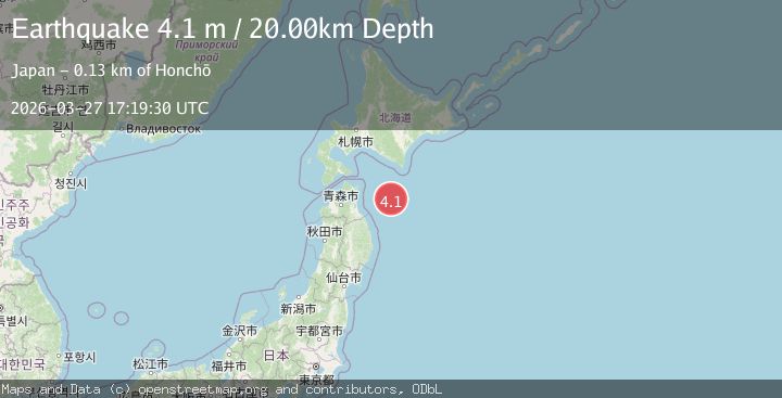 Map of HOKKAIDO, JAPAN REGION