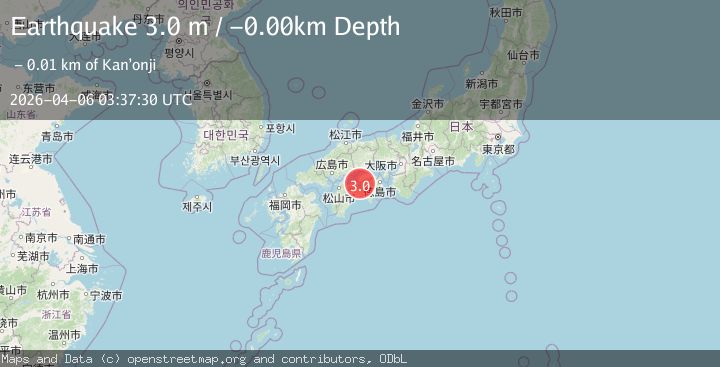 Map of NEAR S. COAST OF WESTERN HONSHU