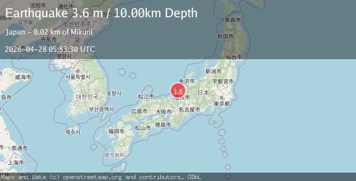 Map of SEA OF JAPAN