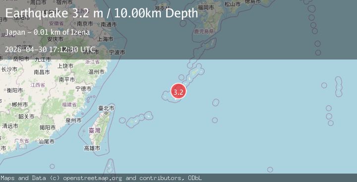 Map of RYUKYU ISLANDS, JAPAN
