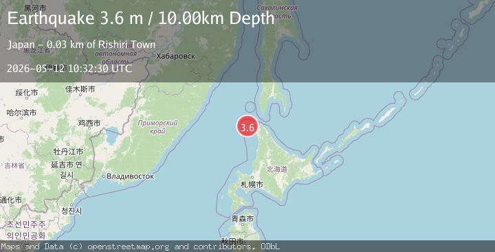 Map of HOKKAIDO, JAPAN REGION