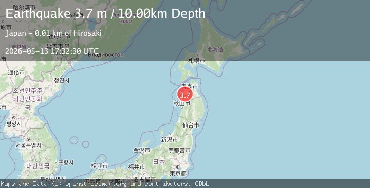 Map of EASTERN HONSHU, JAPAN