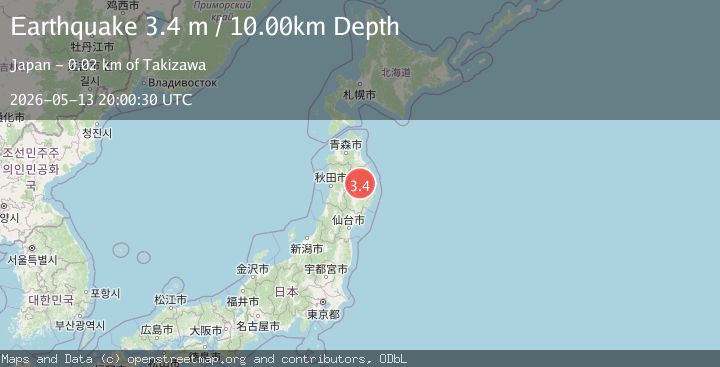 Map of EASTERN HONSHU, JAPAN