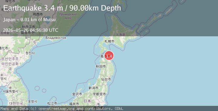 Map of HOKKAIDO, JAPAN REGION