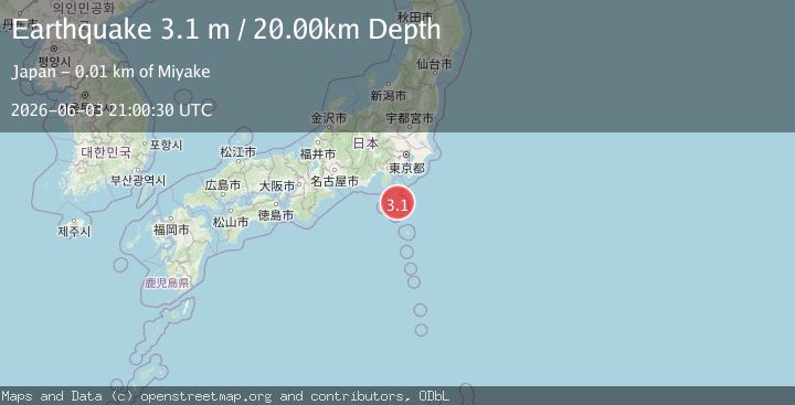 Map of NEAR S. COAST OF HONSHU, JAPAN