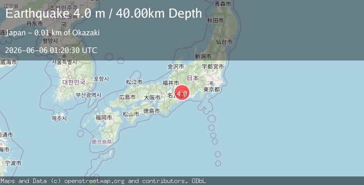Map of EASTERN HONSHU, JAPAN