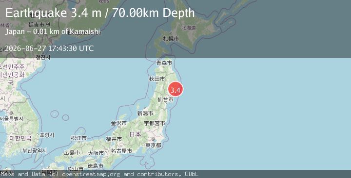 Map of EASTERN HONSHU, JAPAN