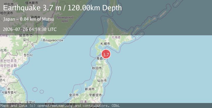 Map of HOKKAIDO, JAPAN REGION