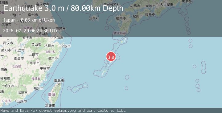 Map of RYUKYU ISLANDS, JAPAN