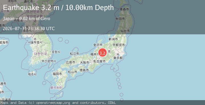 Map of EASTERN HONSHU, JAPAN