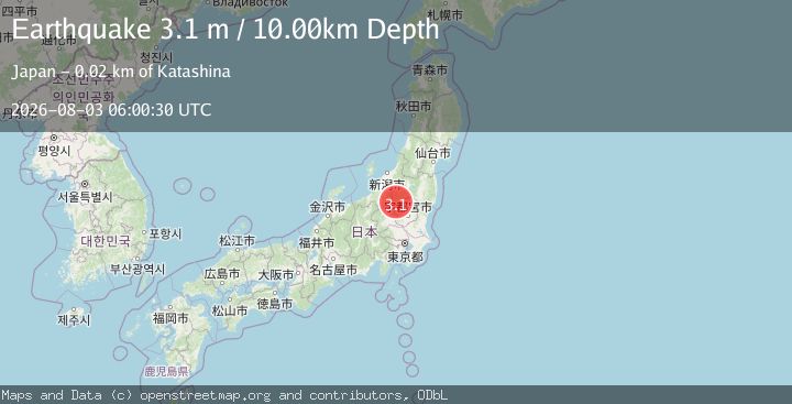 Map of EASTERN HONSHU, JAPAN