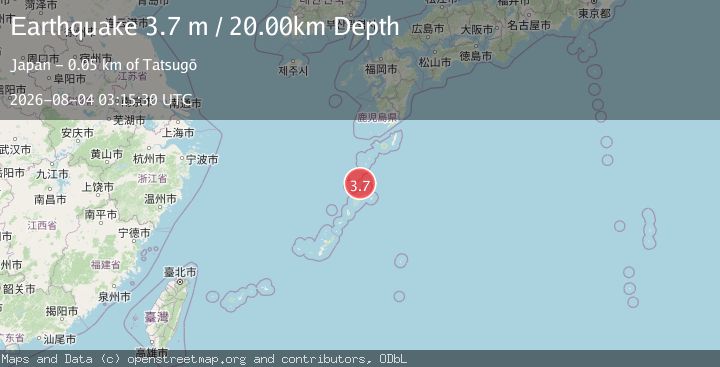 Map of RYUKYU ISLANDS, JAPAN