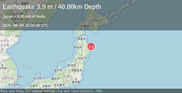 Map of NEAR EAST COAST OF HONSHU, JAPAN