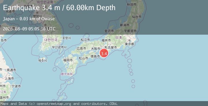 Map of NEAR S. COAST OF WESTERN HONSHU