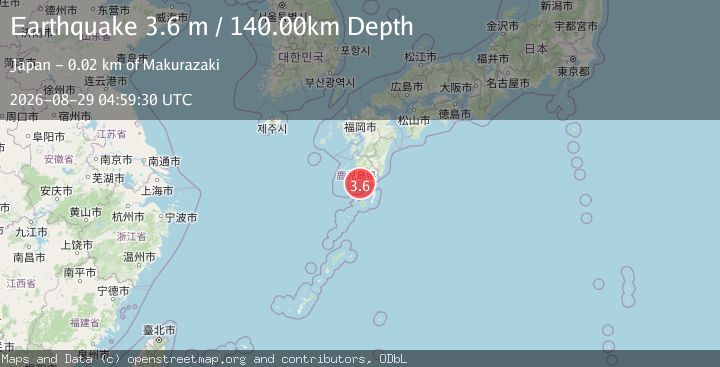 Map of KYUSHU, JAPAN