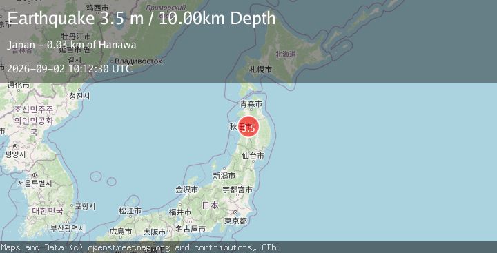 Map of EASTERN HONSHU, JAPAN