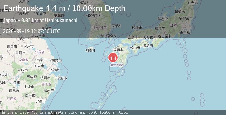 Map of KYUSHU, JAPAN