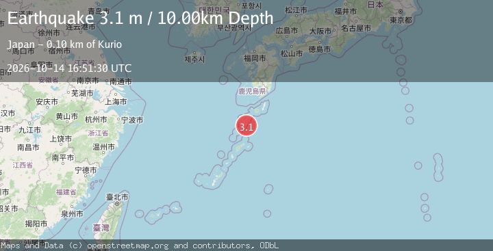 Map of RYUKYU ISLANDS, JAPAN