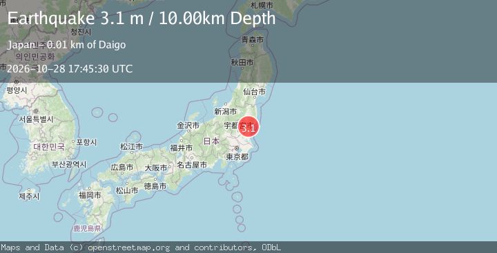 Map of NEAR EAST COAST OF HONSHU, JAPAN