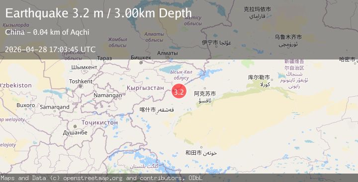 Map of SOUTHERN XINJIANG, CHINA